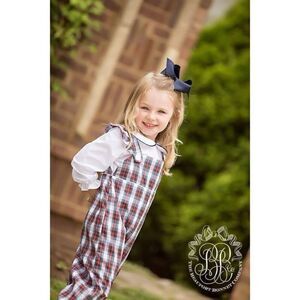 The Beaufort Bonnet Company 2016 Tillingham Tartan 0-6m girls ruffle jumper